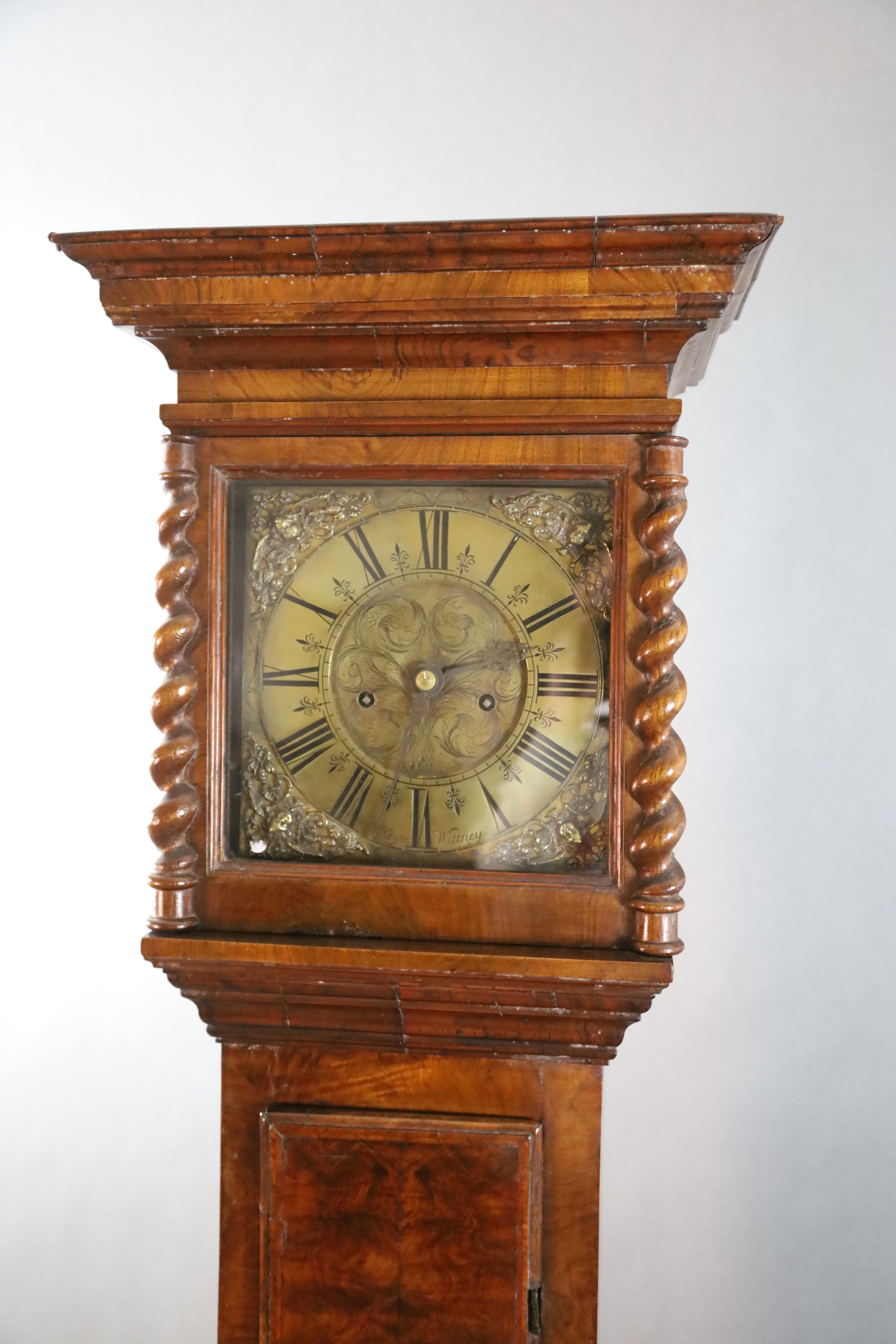 Richard Keyte of Wittney. An 18th century walnut eight day longcase clock, W.1ft 5.5in. H.6ft 6.5in.